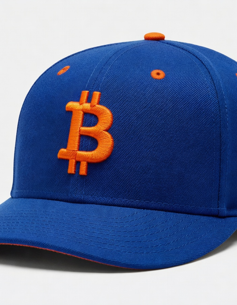 NY Mets Bitcoin fitted cap